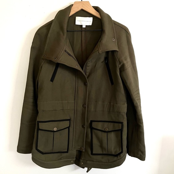 Veronica Beard Utility Coat Jacket Army Green - Picture 1 of 7